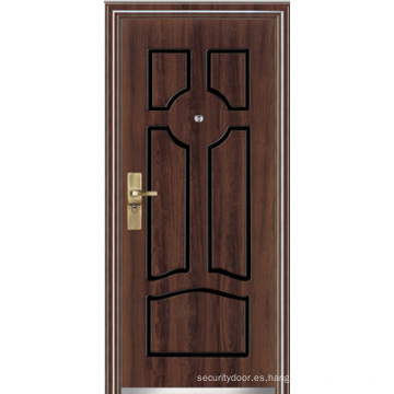 Puerta blindada de madera de acero (YF-G9021)